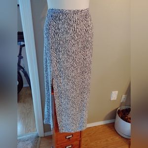 Elegant Zebra Print Skirt